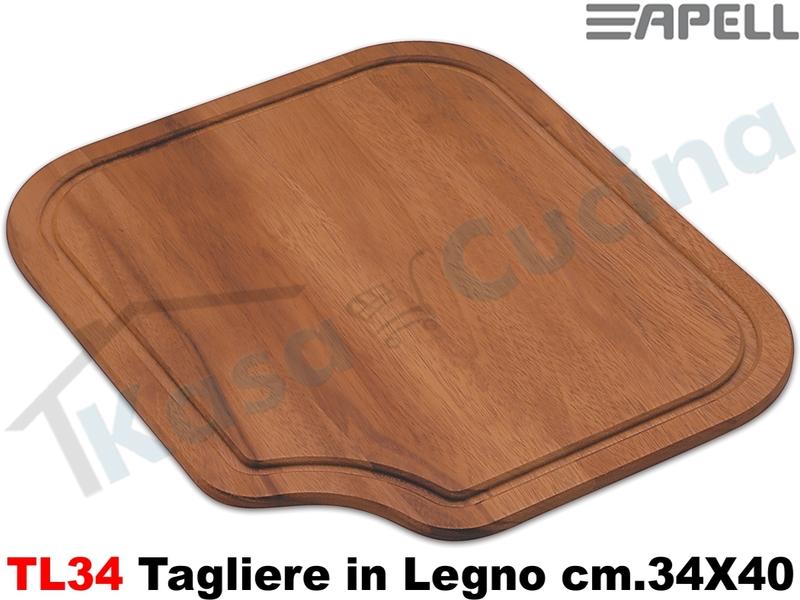 Accessorio Apell TL34 Tagliere in Legno per Vasca cm.34X40