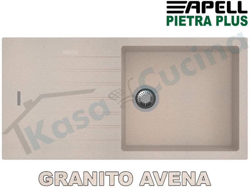 Lavello Incasso Apell-Fhuller PTPL1001GO100X50 1 Vasca + Gocc. Granito Avena