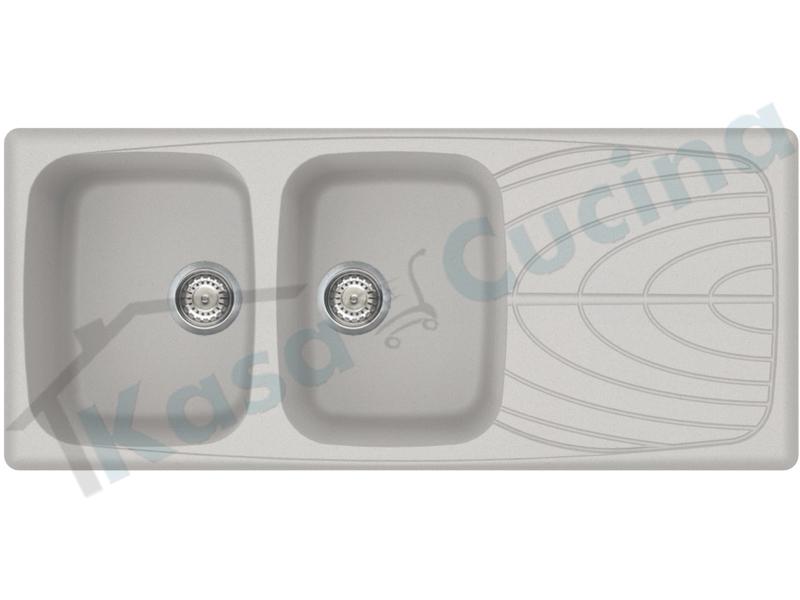 Lavello Elleci Master 500 Lmm 116x50 2 Vasche Go Metaltek M79 Aluminium Kasa Cucina Elettrodomestici Da Incasso