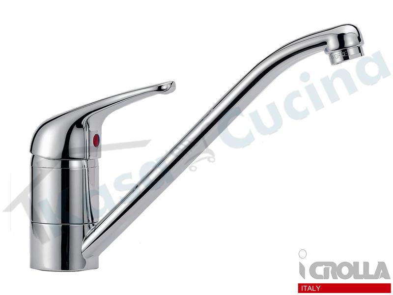 Miscelatore Crolla Perfecta 4070 CR Canna Bassa Girevole Cromato