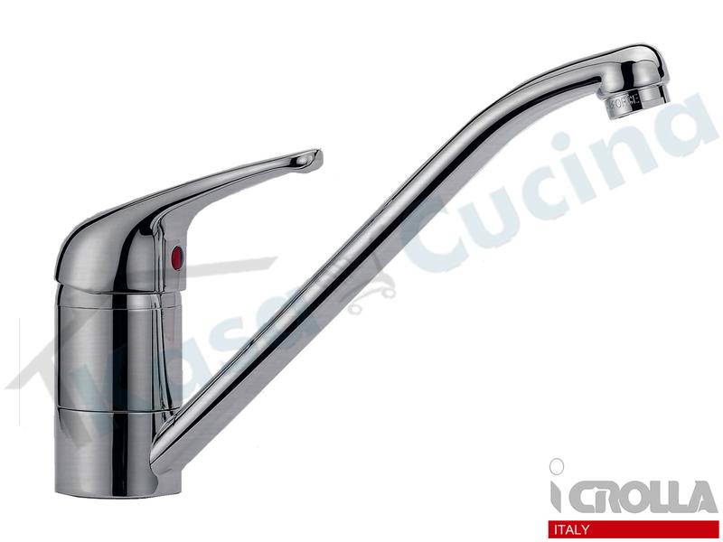Miscelatore Crolla Perfecta 4070 NK Canna Bassa Nichel Spazzolato