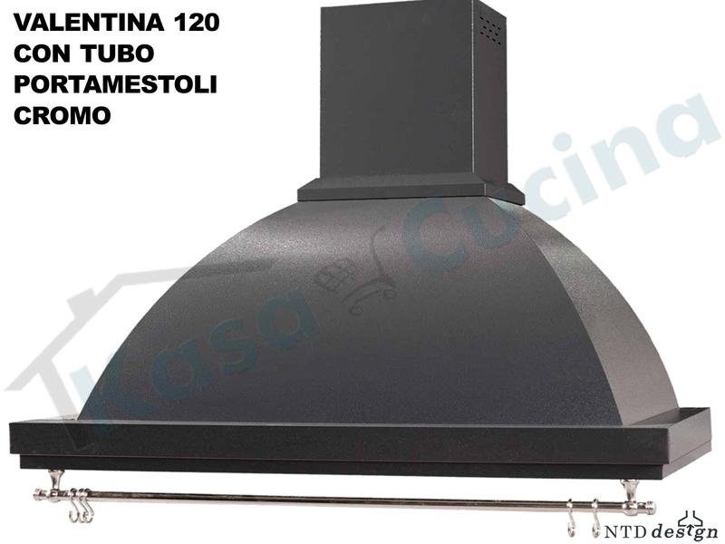 Cappa Rustica Cucina Valentina cm.120 Antracite da 420 m³/h Classe D