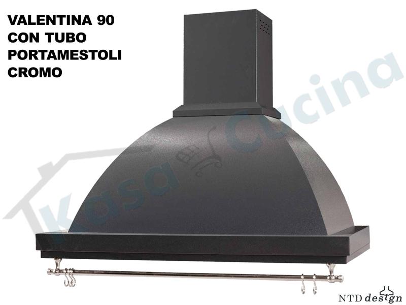 Cappa Rustica Cucina Valentina cm. 90 Antracite da 420 m³/h Classe D