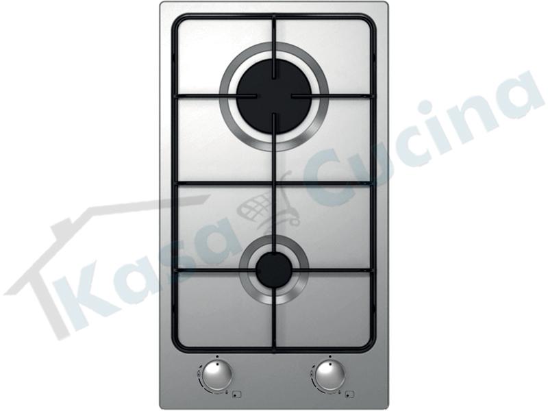 Piano Cottura Incasso cm. 30 Inox Eco Line 2 Fuochi Gas