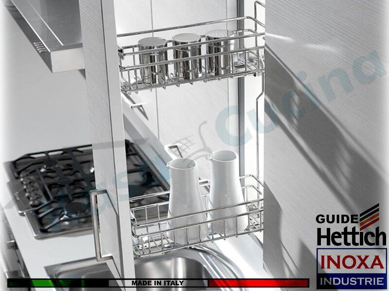 Carello Cestello Jolly Estraibile Serie GOLD Guide HETTICH Pensile 15 Prof. 50,6