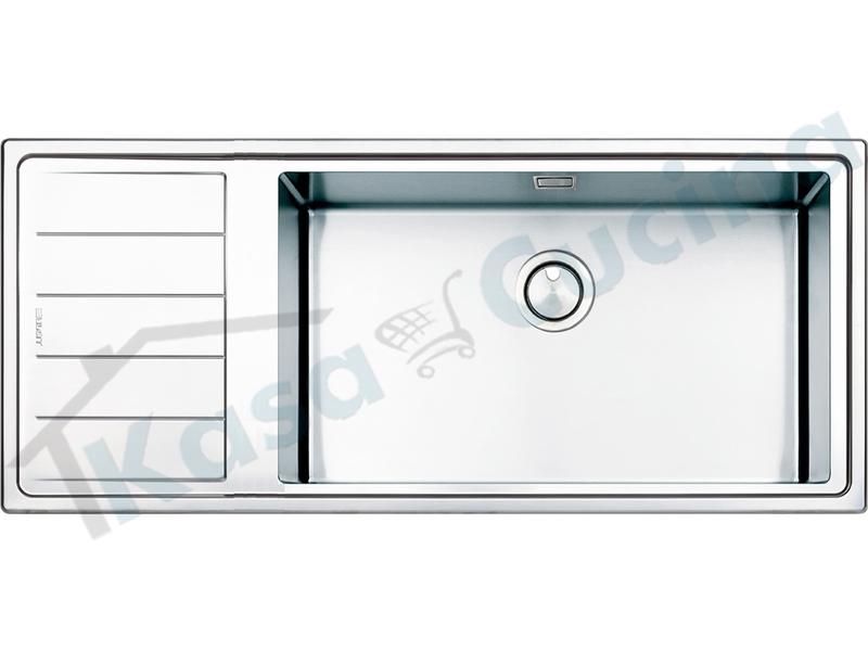 Lavello Apell Linear Plus LNPG1161ILBC 116X50 1 Vasca DX + Gocciolat. SX Acciaio