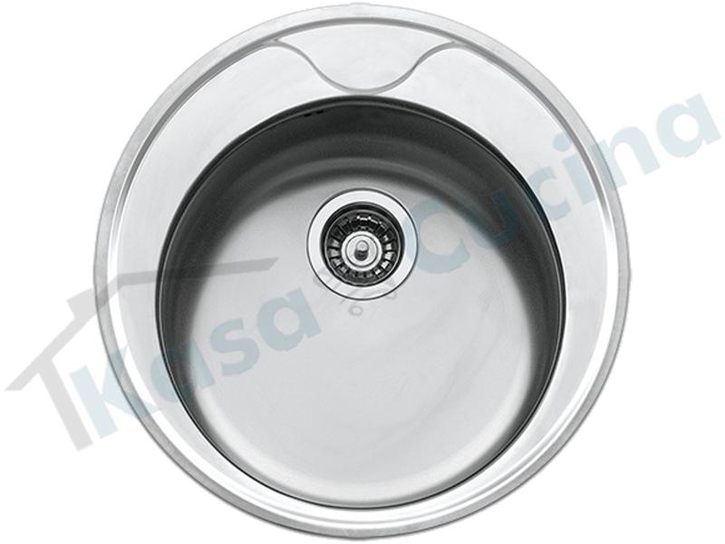 Lavello da Incasso Circum Ø cm. 51 in Acciaio Inox 1 Vasca / Pozzetto