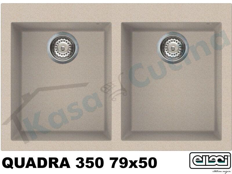 Lavello Quadra 350 G51 Avena 2 Vasche cm.79x50