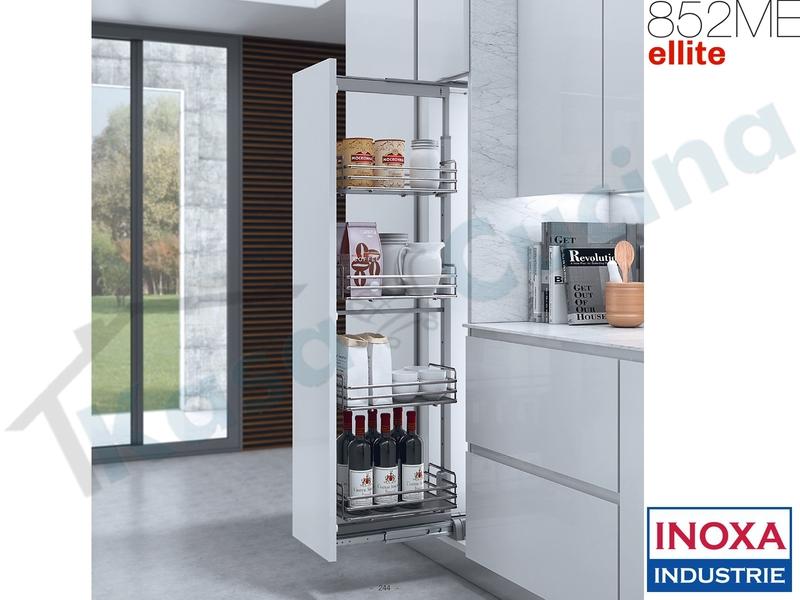 Colonna Dispen Estraibile ELLITE H.Da 151,5 Max 186,5 L. Da 15 a 60 CROMO GRIGIO