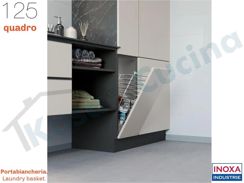 Cesto Portabiancheria per anta ribalta + Snodo Serie EASY Base 30-35-40-45-50-60