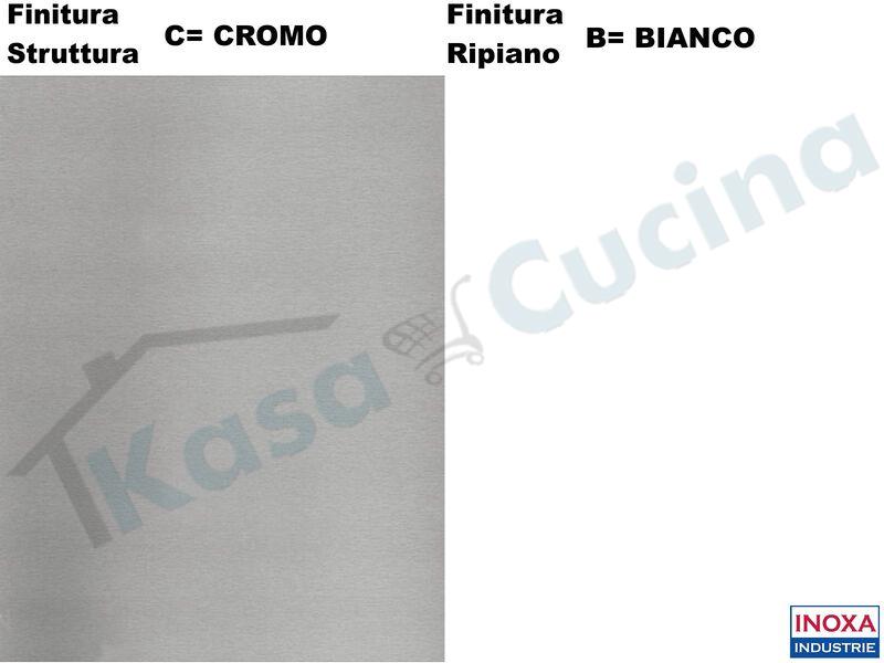 Cestello Girevole Tondo 4 Cesti 830HE/705CB Struttura Cromo Ripiano Bianca