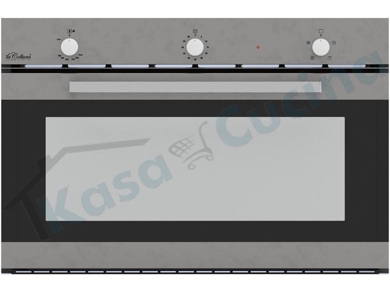 Forno a Gas Ventilato con Grill Slim Line cm. 90 Acciaio Inox  4 Funzioni Classe A