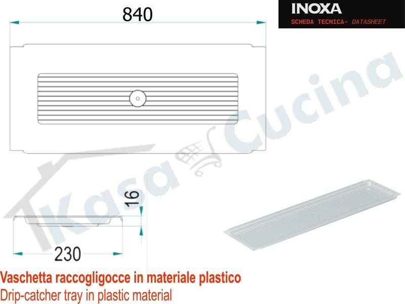 VASCHETTA RACCOGLIGOCCE 86 cm Scolapiatti