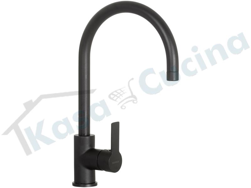 Rubinetto Miscelatore Nero Assoluto 13 Aquaalto Canna Alta