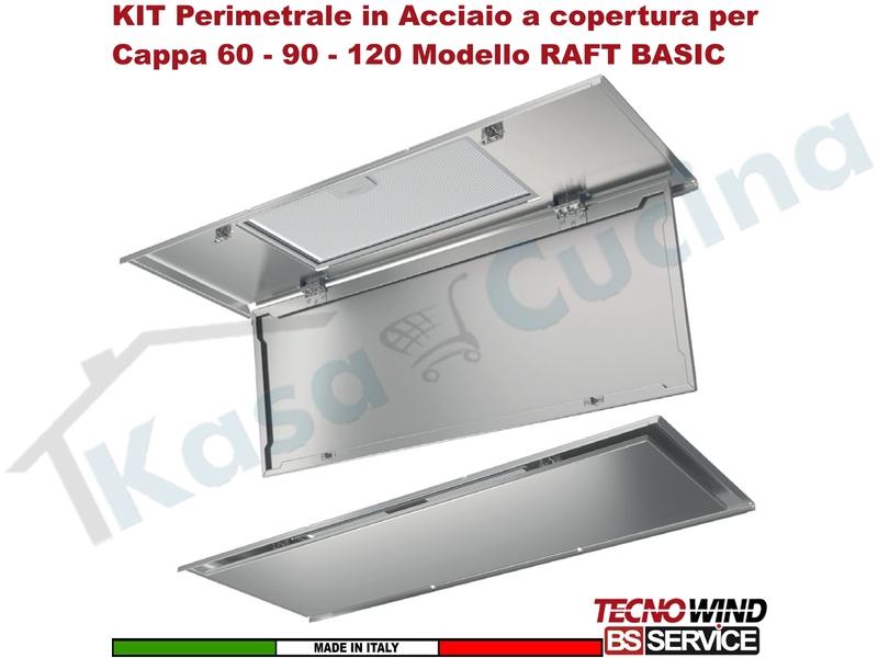 KIT Perimetrale per Cappa 120 Modello RAFT BASIC K132R0046 INOX