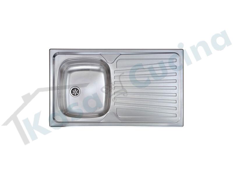 Lavello CM Mondial OEV001HXDX 86x50 1 vasca DX+ Gocciolatoio SX