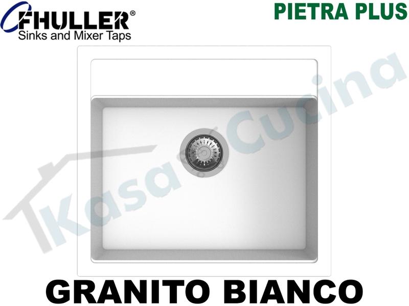 Lavello Incasso Apell-Fhuller PTPL560GW 56X51 1 Vasca Granito Bianco