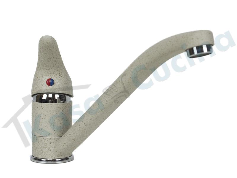 FHULLER Rubinetto Miscelatore Cucina CATANIA EUROPA 4005FR Canna Bassa Granite