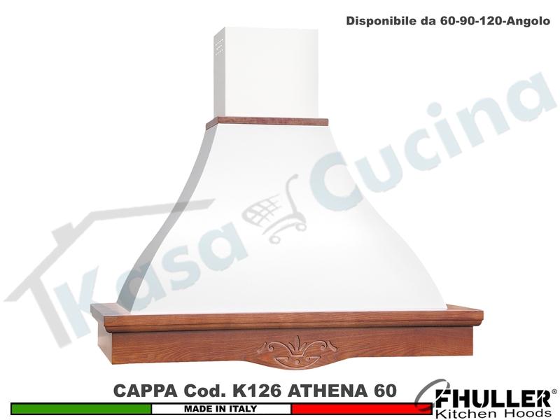 Cappa FHULLER Parete Rustica Athena 60 Legno Verniciata a Campione Motore 420