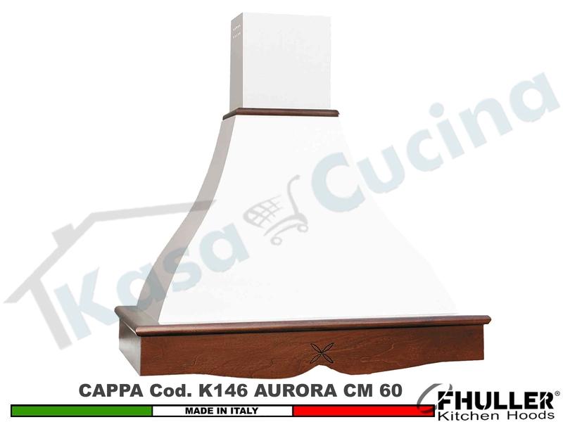 Cappa FHULLER Parete Rustica Aurora 60 Legno Verniciata a Campione Motore 420 m³