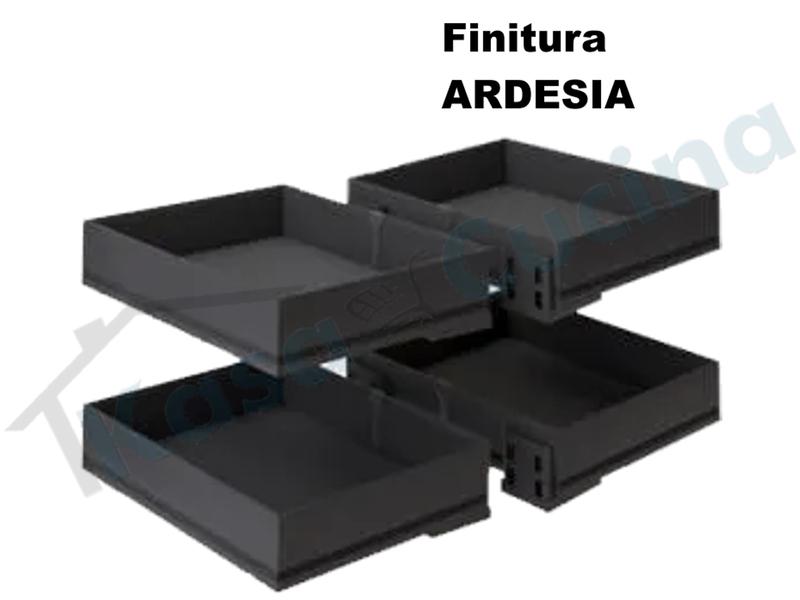 Carico Scarico Kit 4 Cesti IKONA ARDESIA per Meccanismo 839 "Compact 2"