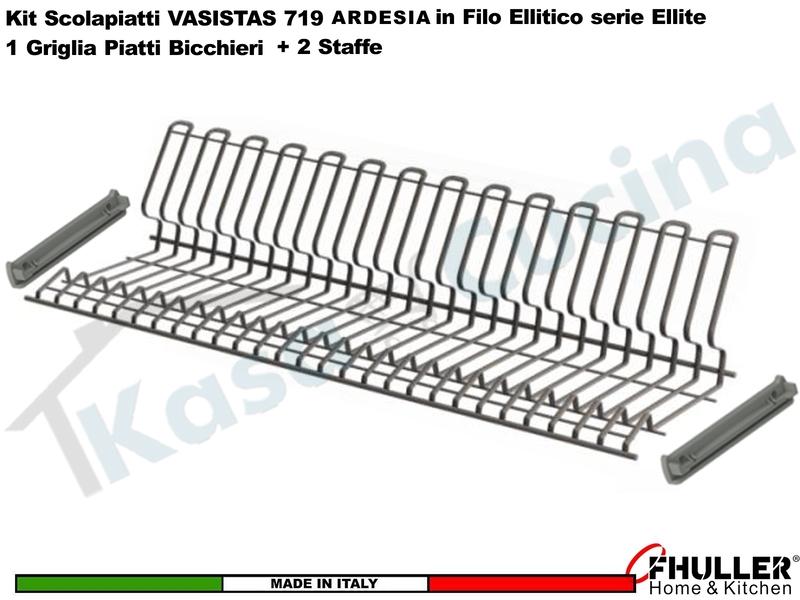 FHULLER Scolapiatti VASISTAS 719TP Pensile 120 2 Staffe ARDESIA