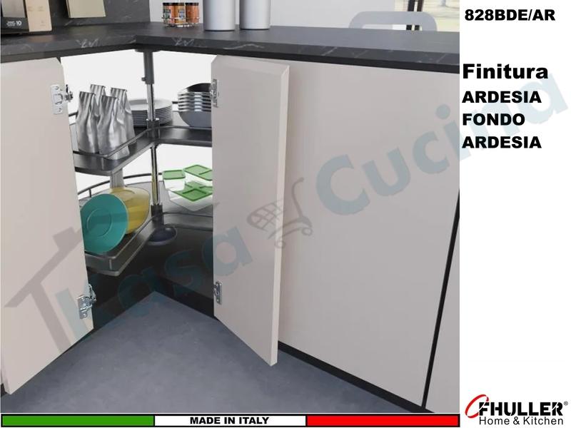 Cestello Girevole 2 Cesti 3/4 828BE/705AR Base Min.80X80 Ardesia Cesto Ardesia