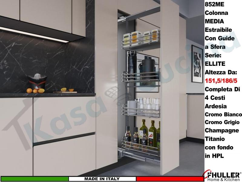 Colonna Estraibile Media FHULLER ELLITE 852ME/20 da 151 Max 186 Larg.20 Vari Colori