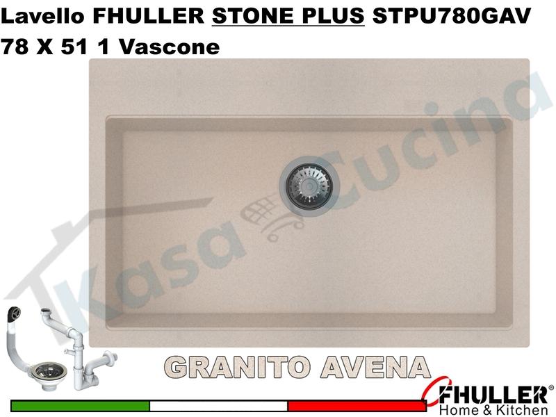 FHULLER Lavello incasso Cucina GRANITO STONE PLUS 78X51 1 Vascone AVENA