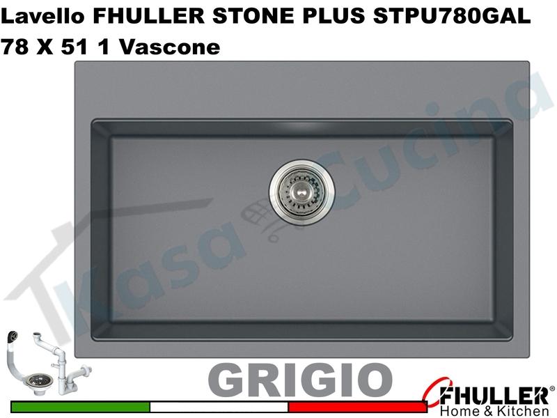FHULLER Lavello incasso Cucina GRANITO STONE PLUS 78X51 1 Vascone GRIGIO