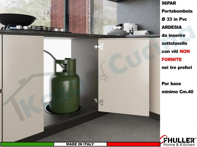 Portabombola Incasso Ø 33 in Pvc FHULLER 96PAR Colore Ardesia base minimo Cm.40