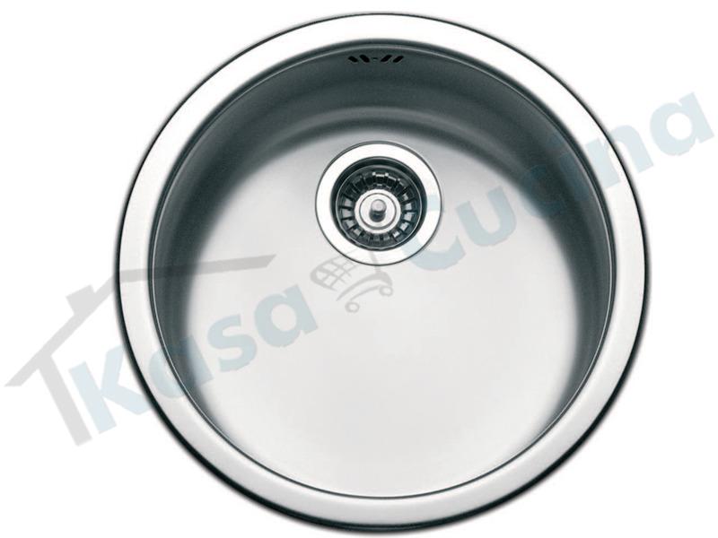 Lavello da Incasso Circum Ø cm. 43,5 in Acciaio Inox 1 Vasca / Pozzetto