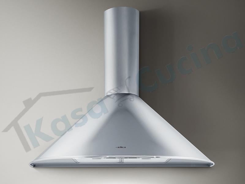 Cappa Elica TONDA IX F/60 cm. 60 incasso cucina Acciaio inox Motore 200_400 m/h