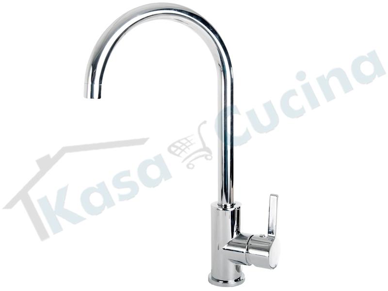 Rubinetto Miscelatore Monocomando Cucina C01 Canna Alta Cromato