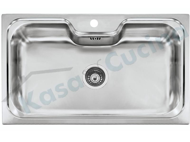 Lavello da Incasso Criteria cm. 86x50 in Acciaio Inox 1 Vasca / Vascone