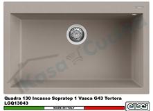 Lavello Quadra 130 LGQ13043 79 X 50 1 Vasca Granitek Matt® G43 Tortora