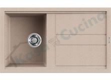 Lavello Elleci Best 400 LGB40051 86X51 1 Vasca + G. Granitek Classic® G51 Avena