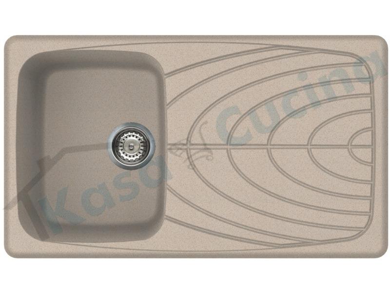 Lavello  Master 400 LGM40051 86X50 1 vasca con gocciolatoio Granitek G51 Avena