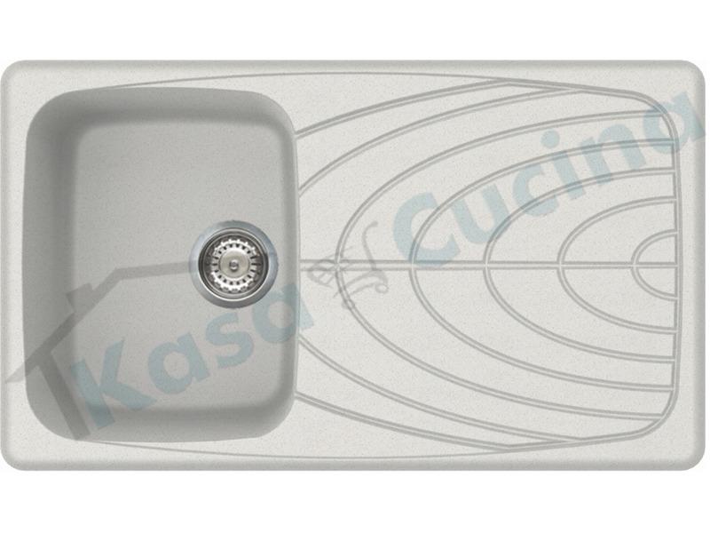 Lavello  Master 400 LGM40052 86X50 1 vasca con gocciolatoio Granitek G52 Bianco