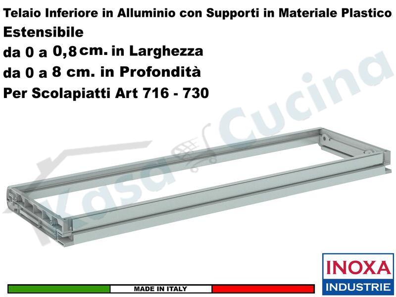 Telaio 60 Inferiore Alluminio INOXA 516I/60A Scolapiatti Art.716 Cromo