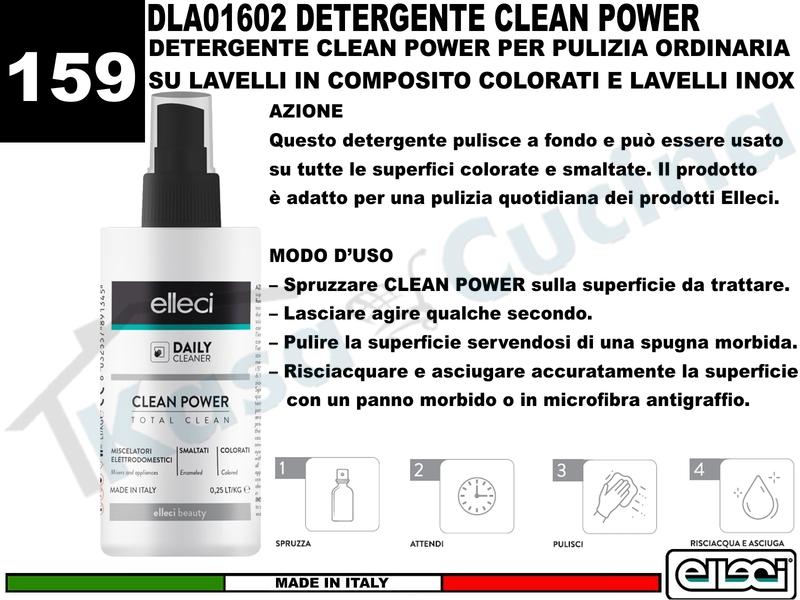 Accessorio 159 DLA01602 Detergente Clean Power Giornaliera Tutti Lavelli