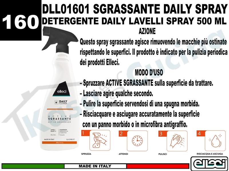 Accessorio 160 DLL01601 Spray Detergente Sgrassante Daily tuttii Lavelli