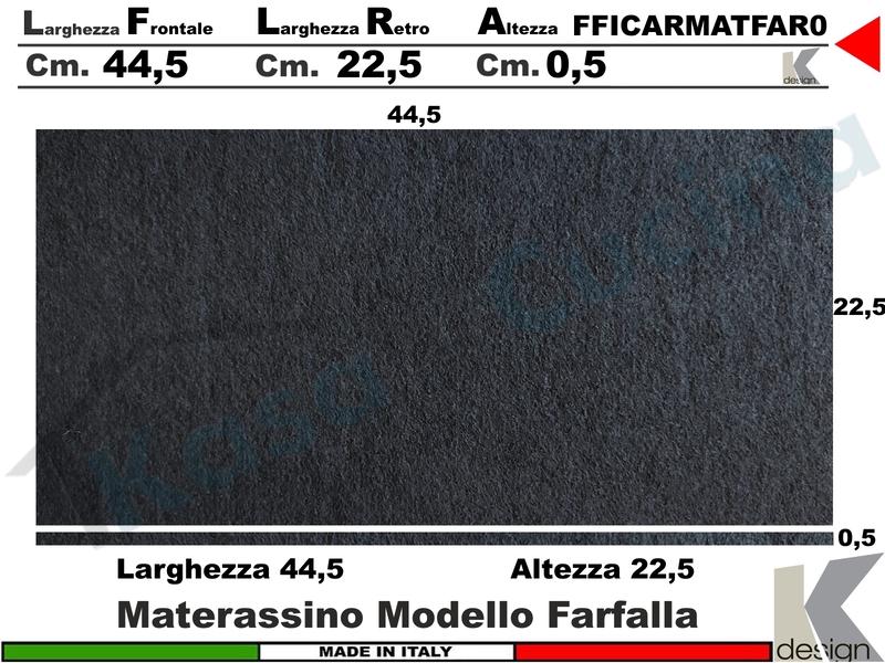 Filtro Materassino carbone per il modello Farfalla