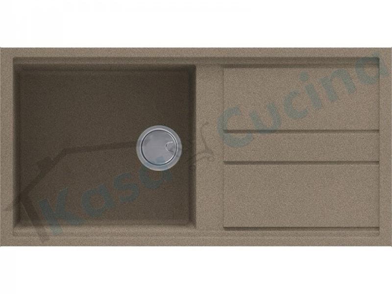 Lavello da Incasso Best cm.100x51 1 Vasca Granitek® G43 Tortora