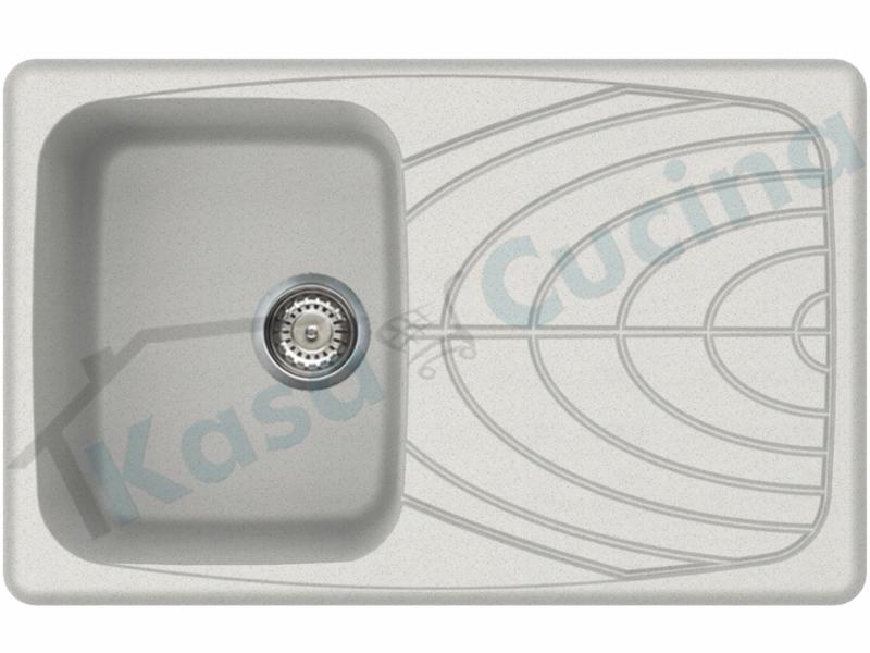 Lavello  Master 300 LGM30052 79X50 1 vasca con gocciolatoio Granitek G52 Bianco