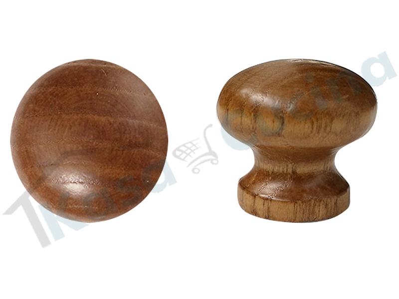 Pomolo Pomello Tosca P05 Legno scuro rotondo