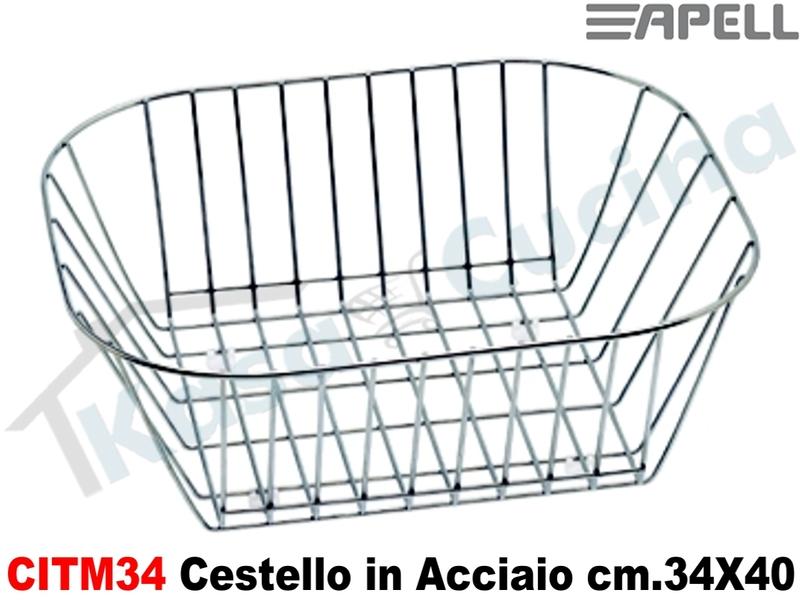 Accessorio Apell CITM34 Cestello Acciaio per Vasche da cm.34X40