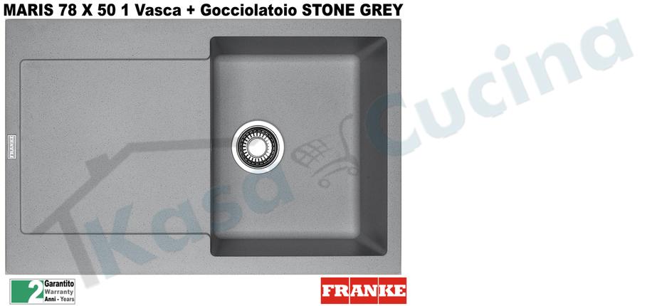 Lavello Maris Franke MRG611-78 9899912 78 X 50 1 V + Gocc. Stone Grey