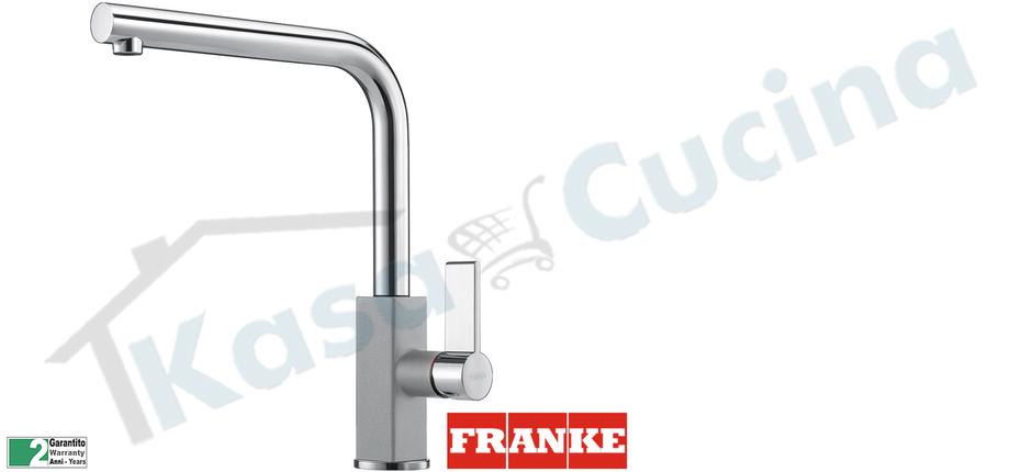 Rubinetto Miscelatore Canna Alta Franke Maris Cromato/Stone Grey